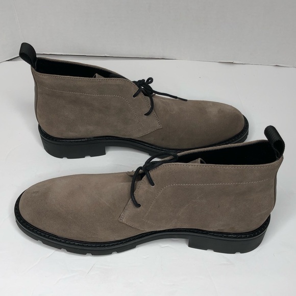 Calvin Klein Mens Ultan Suede Tan Chukka Boot - Picture 2 of 8